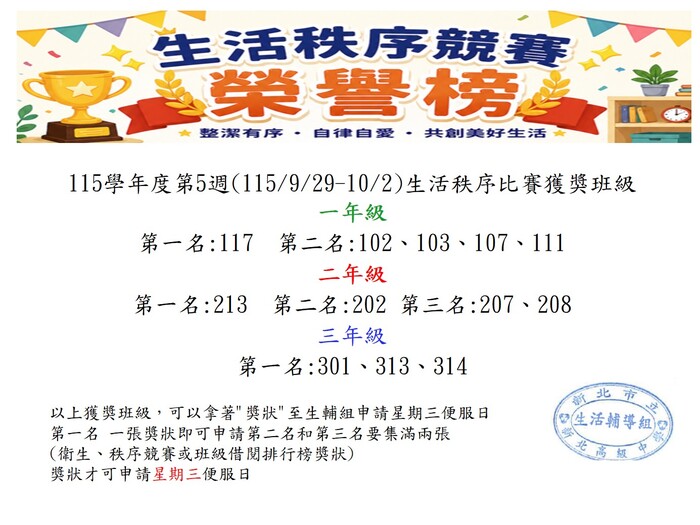 第五週秩序
