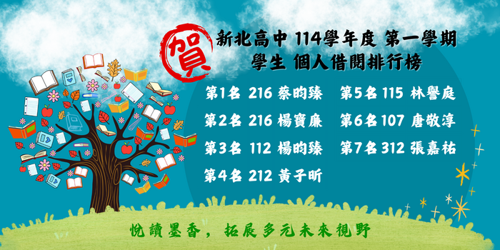 114-1 個人借閱排行榜-學生圖片